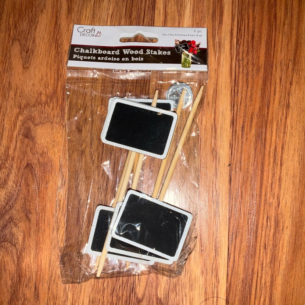 ⭐️10-4-$10 - Chalkboard Wood Stakes